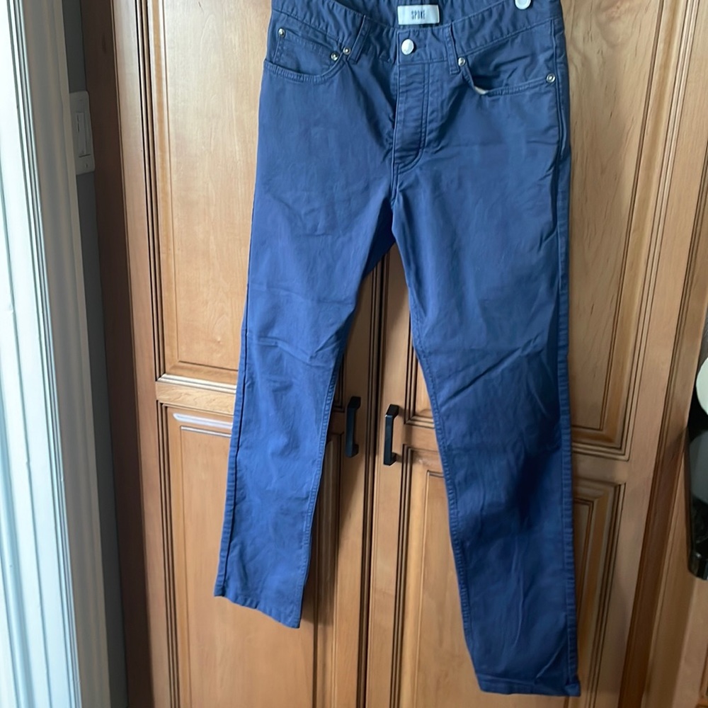 Spoke London men’s buttonfly Fives Build A Indigo Blue.  Size 31x30. Like new